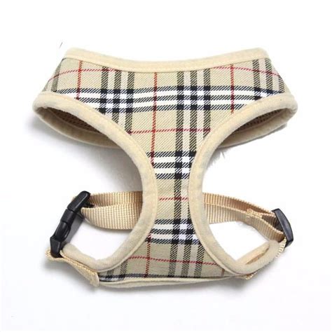 dog coat burberry|Burberry plaid dog harness.